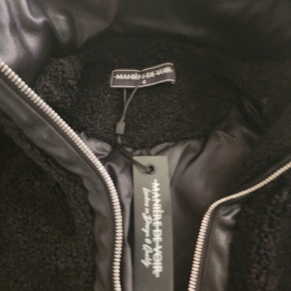 MDV Maniere De Vior faux leather winter jacket size 0 - Picture 2 of 4